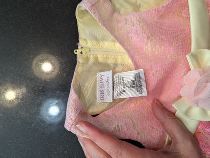 Iris and Ivy Pink Lacy Floral Dress - 18M, Kids 18 Month (12-18M)