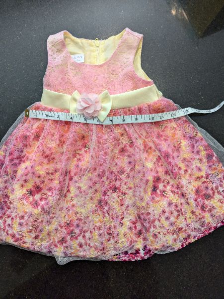 Iris and Ivy Pink Lacy Floral Dress - 18M, Kids 18 Month (12-18M)