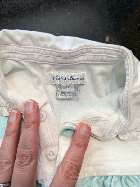 Ralph Lauren Blue Striped Summer Dress - 18M, Kids 18 Month (12-18M)