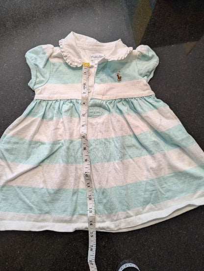 Ralph Lauren Blue Striped Summer Dress - 18M, Kids 18 Month (12-18M)