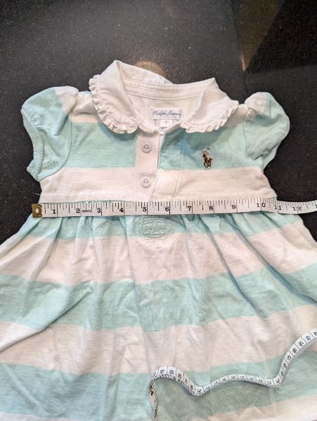 Ralph Lauren Blue Striped Summer Dress - 18M, Kids 18 Month (12-18M)