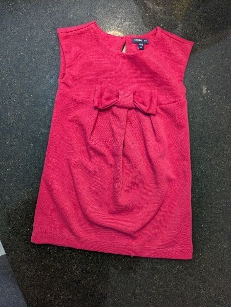 Baby Gap Pink Sleeveless Dress with Bow - 2T, Kids 2T