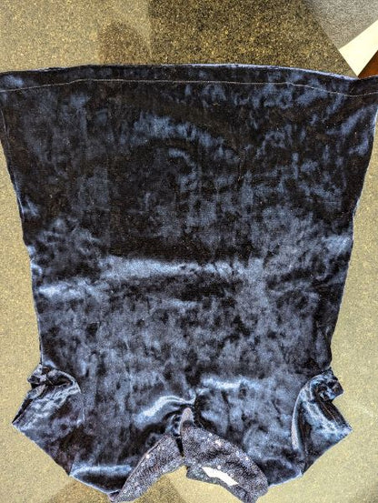H&M Blue Crushed Velvet Dress - 18-24M, Kids 24 Month (18-24M)