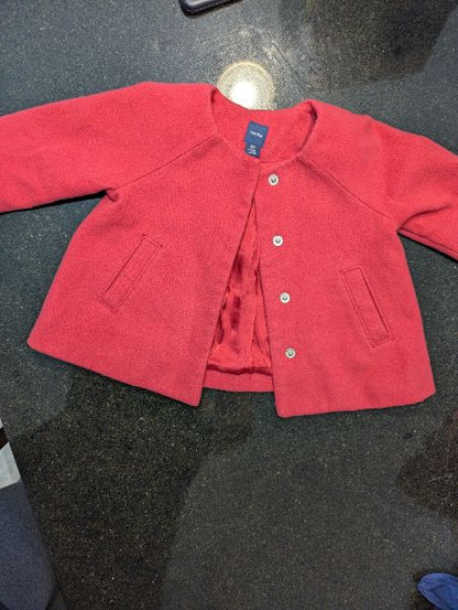 Baby Gap Pink Dressy Winter Jacket - 18-24M, Kids 24 Month (18-24M)