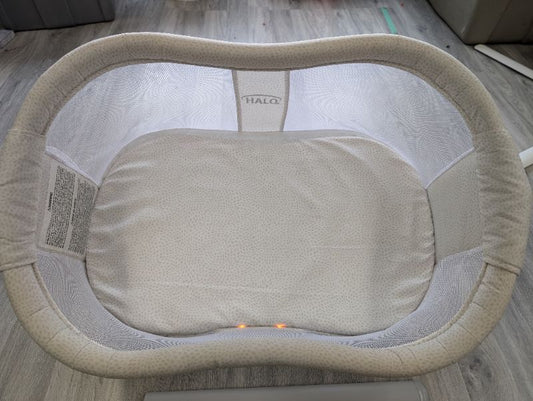 HALO BassiNest Swivel Sleeper, Baby Bassinet, Soothing Center with, Vibration and Sound, Premiere Series, Pebble Pattern (Now Retired) MSRP: $350