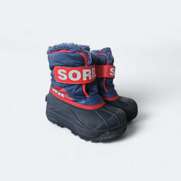 Sorel sz 9 blue and red winter boots