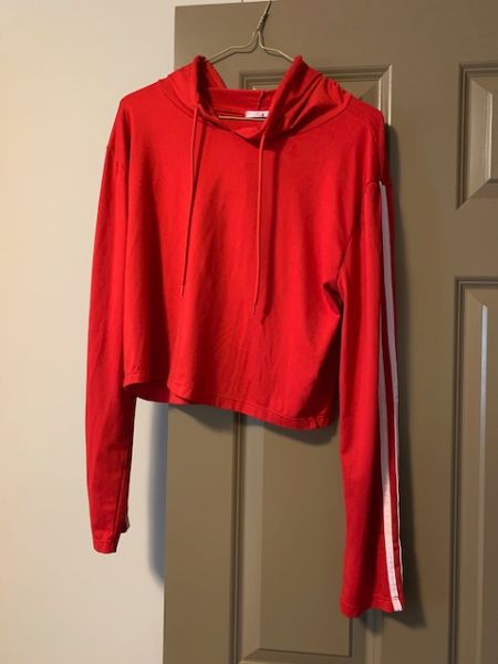 Red lightweight Hoodie. Ardene. XL.