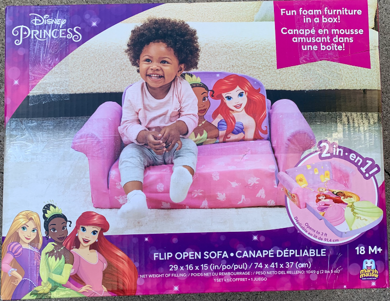 BNIB Princess Disney fold out couch