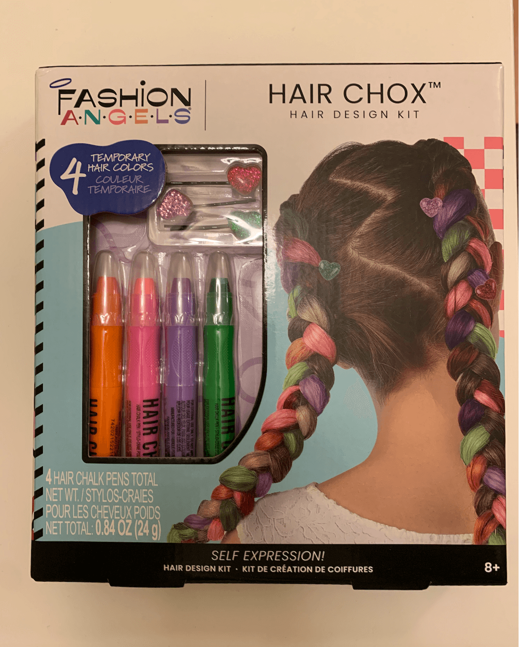 bnib hair chalk kit & hair sound book