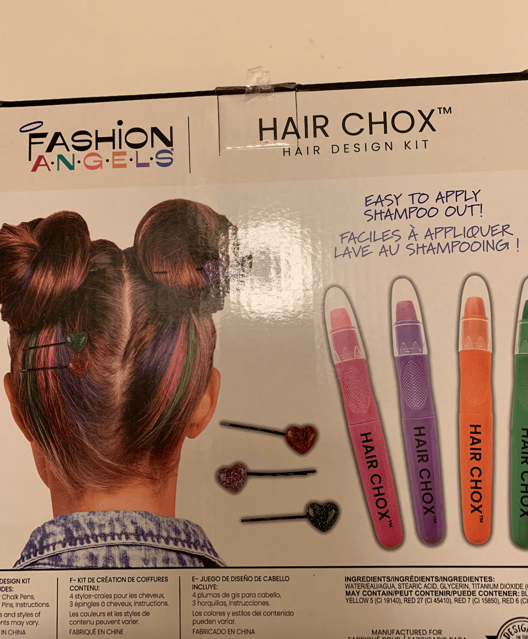 bnib hair chalk kit & hair sound book