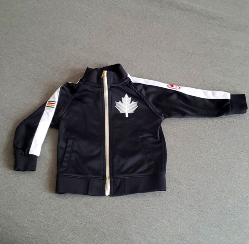 Official Team Canada Olympic Zip Up Sweater, HBC, Size 6 - 12 Months, Kids 12 Month (9-12M)