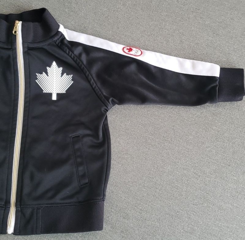 Official Team Canada Olympic Zip Up Sweater, HBC, Size 6 - 12 Months, Kids 12 Month (9-12M)