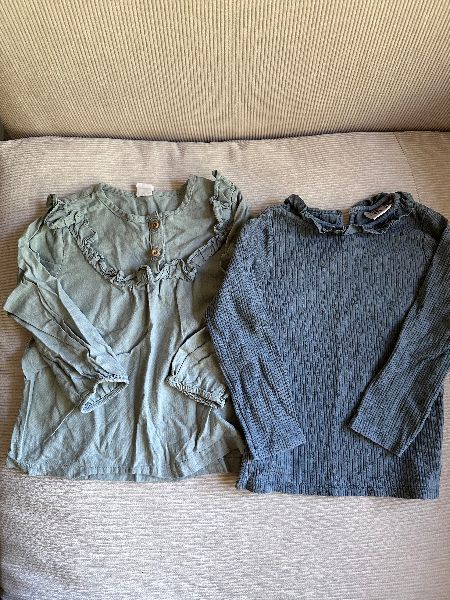 Zara/H&M Long sleeve top bundle (2) 2/3T, Kids 3T