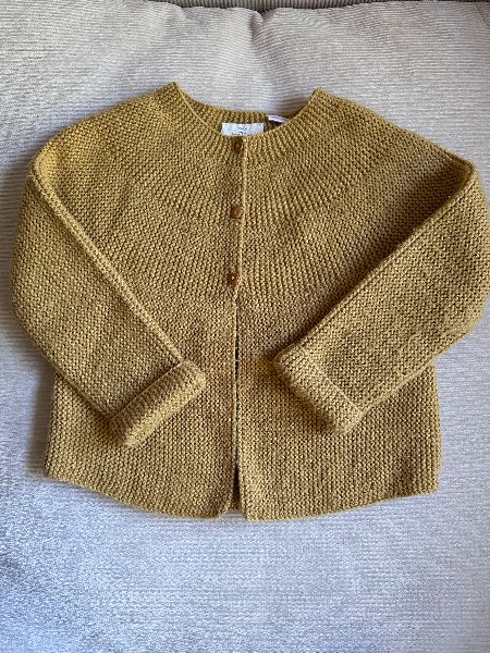 Zara yellow knit cardigan