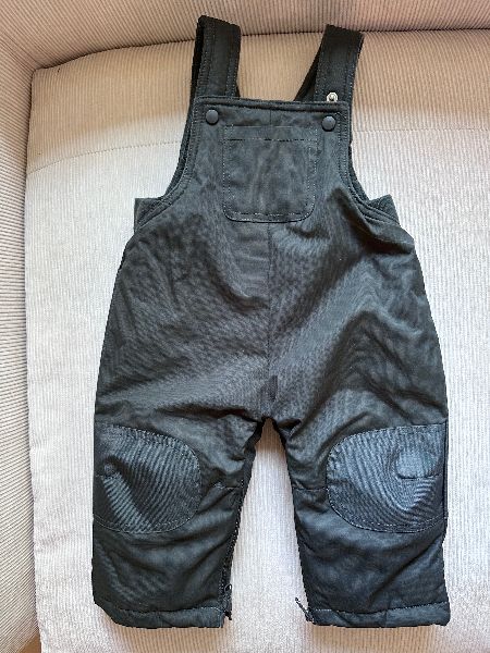 6-12m Baby snowpants with crotch zipper, Kids 12 Month (9-12M)