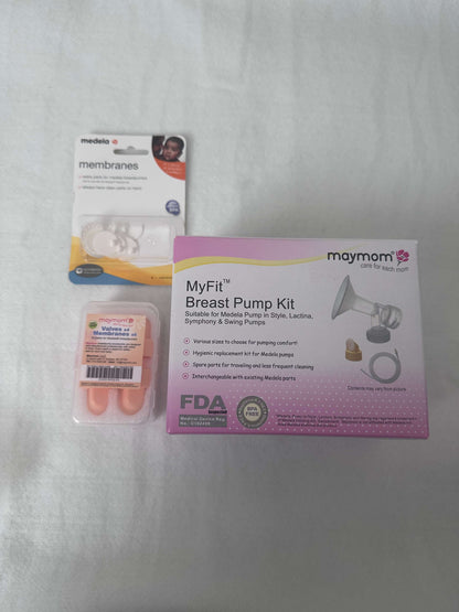 Maymom/Medela breastpump kit and parts