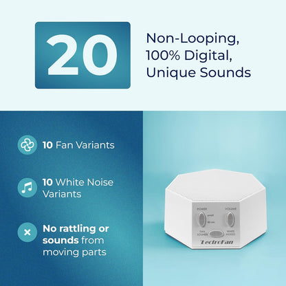 Adaptive Sound Technologies ASM1007 Lectrofan, Fan Sound and White Noise Machine