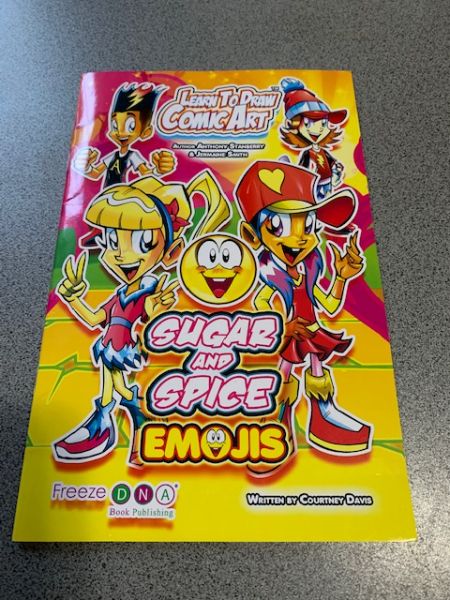 Two Soft Cover Books: Shopkins & Learn to Draw Sugar & Spice Emojis