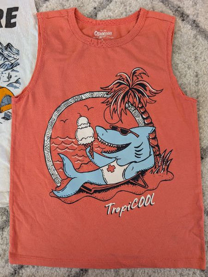 2 Old Navy Sleeveless Shirts, Size 8, Kids 7 & 8 (small)