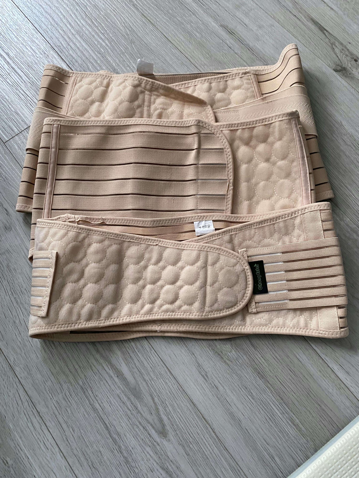 3 in 1 Postpartum Support - Recovery Belly/waist/pelvis Belt Shapewear Slimming Girdle (M/L=One Size, Beige) , Maternity L (12-14)
