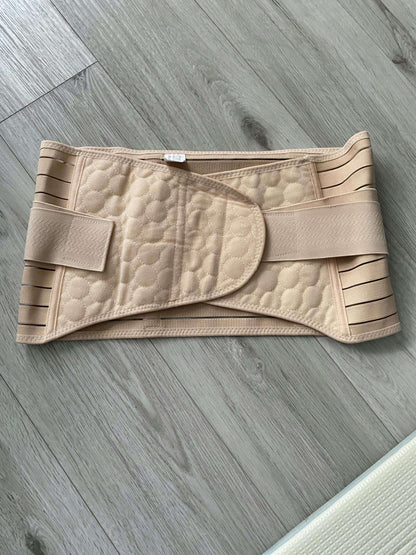 3 in 1 Postpartum Support - Recovery Belly/waist/pelvis Belt Shapewear Slimming Girdle (M/L=One Size, Beige) , Maternity L (12-14)