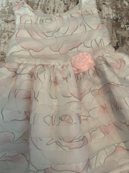 New berry size 6m floral white dresses , Kids 6 Month (3-6M)