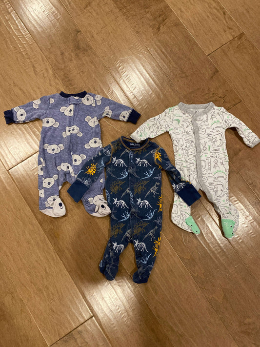 Set of 3 3 month sleepers, Kids 3 Month (0-3M)