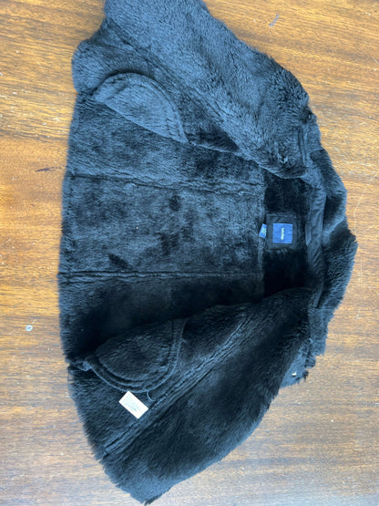 *Baby Gap black soft velvet  jacket with fur lining 2T, Kids 2T