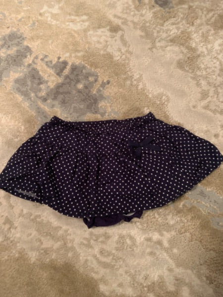 Gymboree size 6-12m Navy skirt  with white Polk dot / underwear attached to it , Kids 9 Month (6-9M)