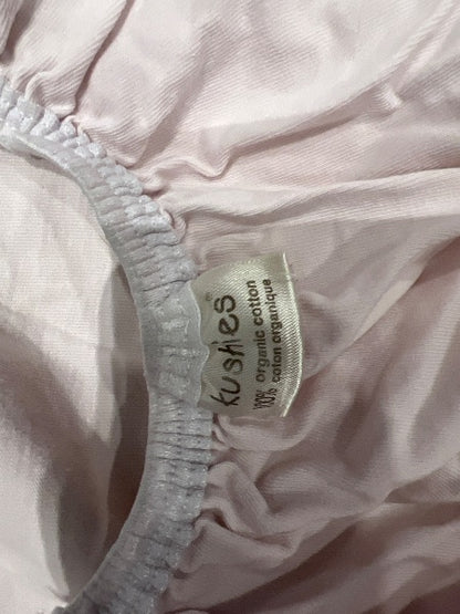 Organic kushies jersey cotton pink crib sheet retails $$40