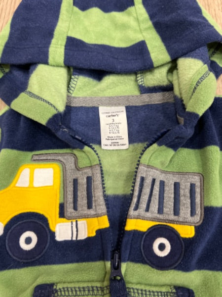 VGUC, Carter's fleece outfit, size 3mos, Kids 3 Month (0-3M)