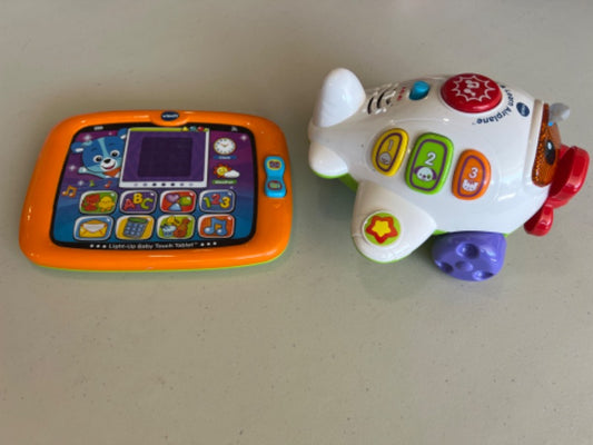 Vtech iPad and airplane educational toys