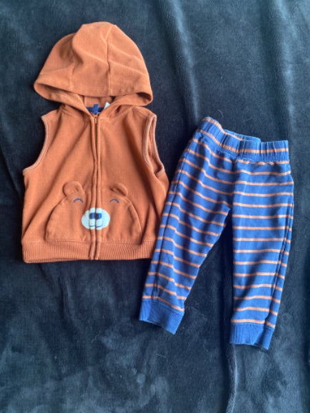 18 month Carters vest and pant outfit