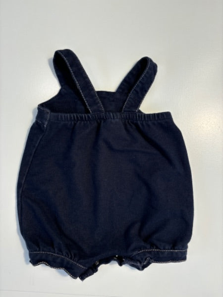 0-3m please mum soft denim romper