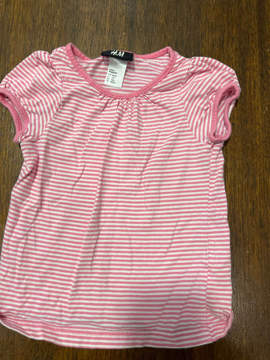 *Hand M striped 2T pink shirt , Kids 2T