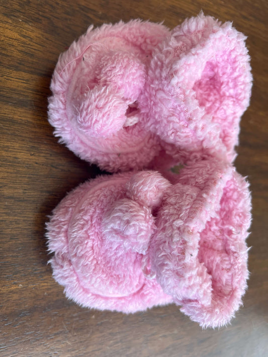 Pink baby booties, Shoes 1 (Baby: 0-12 mth)