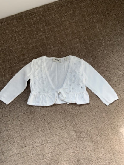 Baby Mexx size 3-6m white cardigan, Kids 6 Month (3-6M)