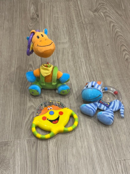 Lot of 3 Rattles, GUC