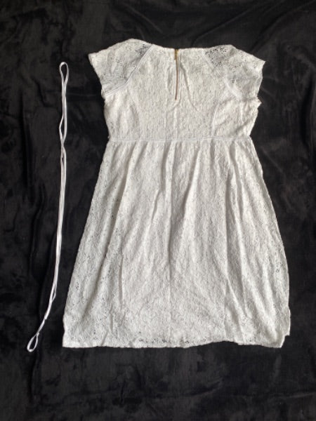 Motherhood Maternity white lace dress size Large, Maternity L (12-14)