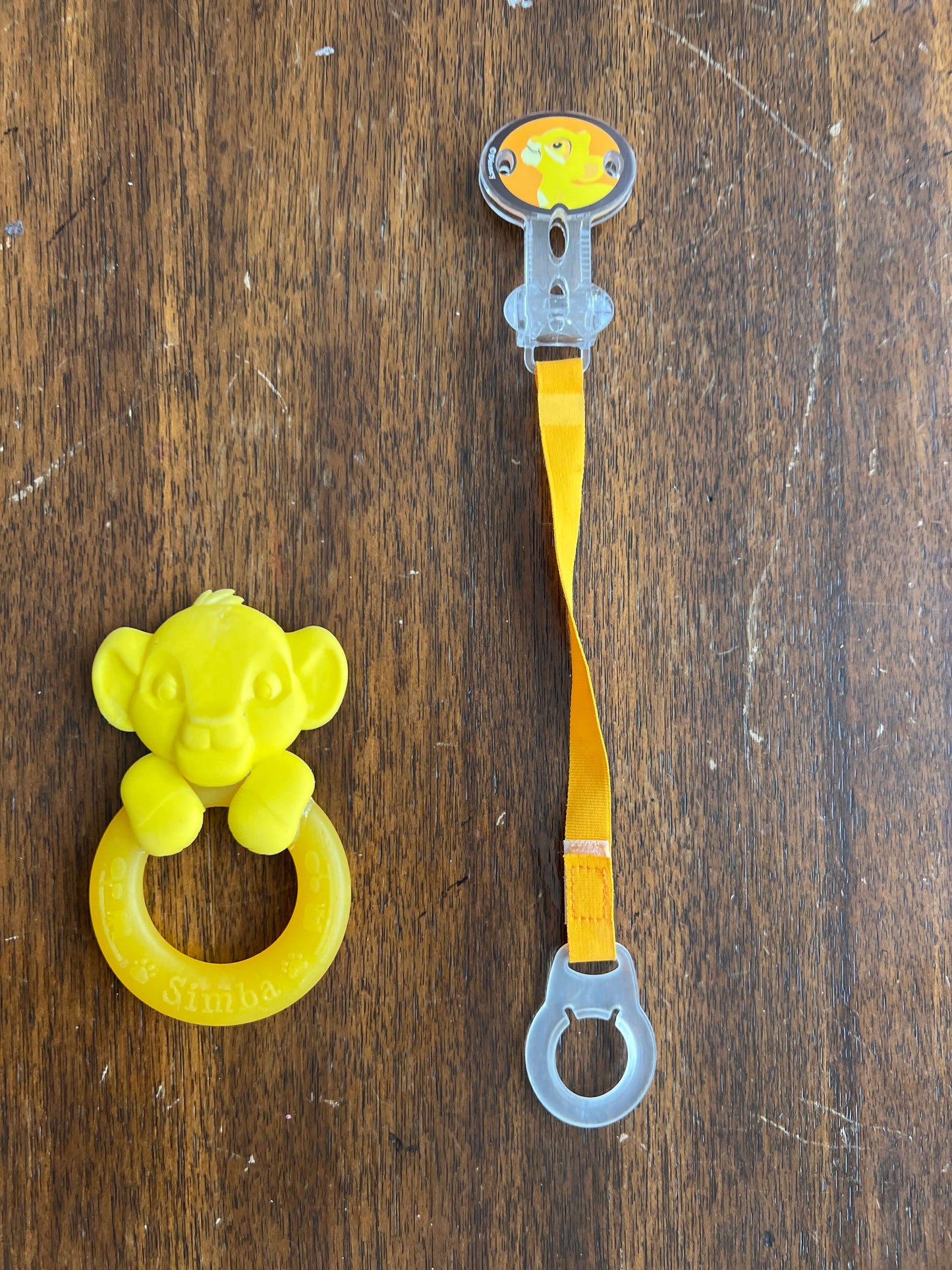 Disney Lion king teether and clip on holder