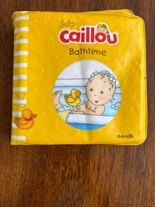 Baby Caillou bath time waterproof book