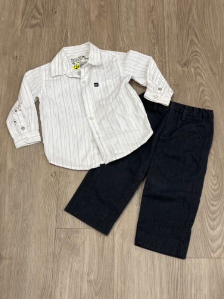 Cute boys Quiksilver Dress shirt and Mexx pants, VGUC, Kids 18 Month (12-18M)