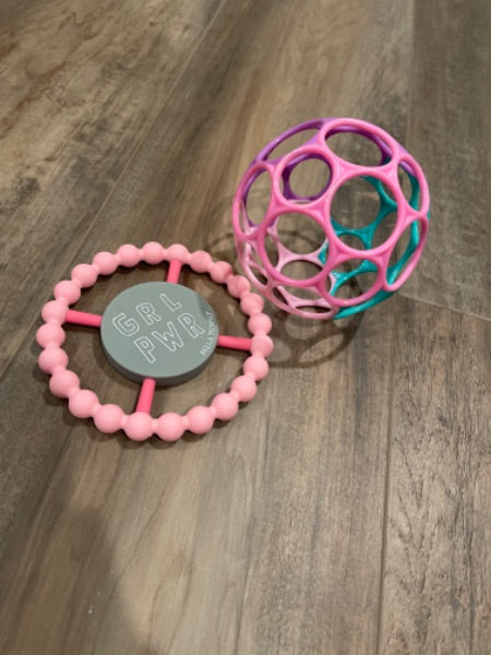 Teething toy and ball