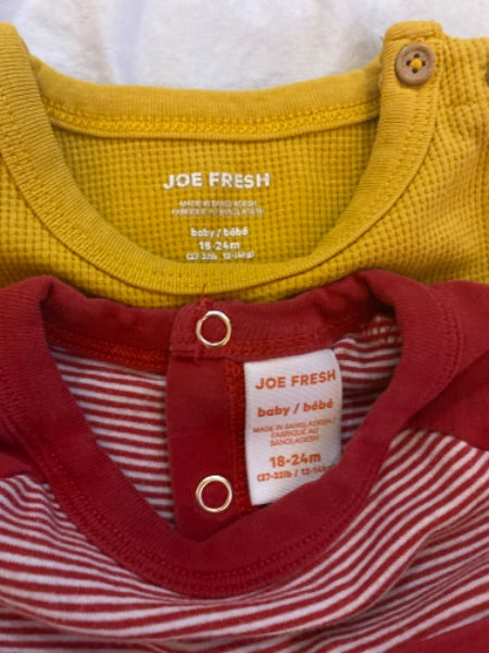 Set of 2 long sleeve 18-24 month onesie shirts. Joe Fresh, Kids 24 Month (18-24M)