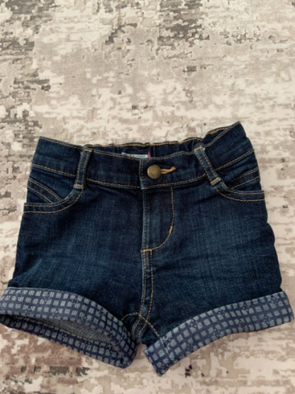 Tommy Hilfiger size 18 m Navy shirt with dark wash blue jeans short , Kids 18 Month (12-18M)