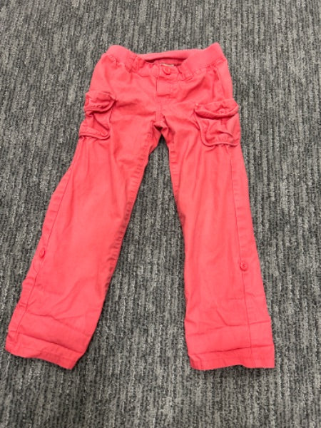 Gymboree bright pink (possibly salmon) khaki/cargo style pants, Kids 5/5T (extra small)