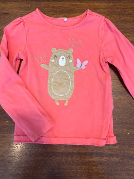 4t long sleeve pink butterfly shirt, Kids 4/4T