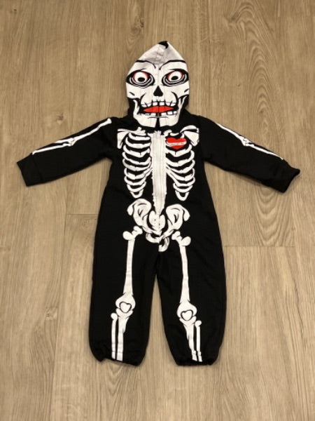 Skeleton Onesie, Catpapa brand, size 80, VGUC, Kids 18 Month (12-18M)