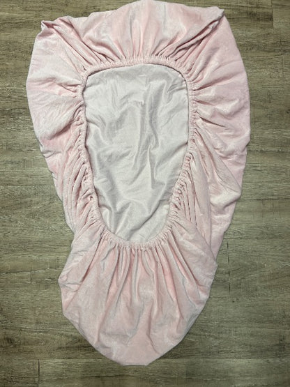 Velvet soft crib sheet pink