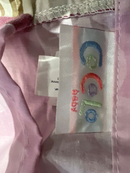 Retail $170 toys r us *Coco  brand set of 4 crib sheet, crib skirt, crib border and diaper holder